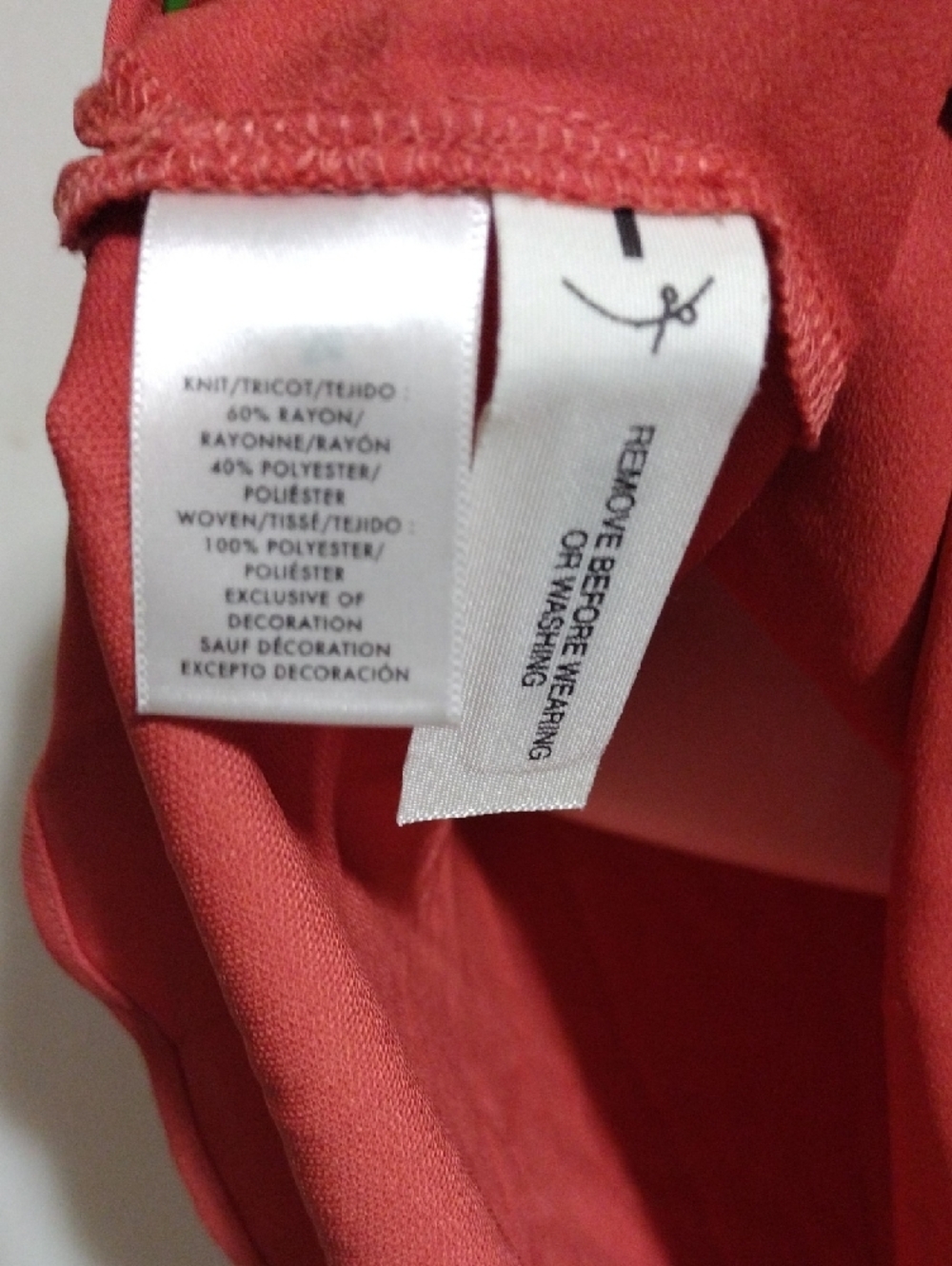 Ann Taylor Rust Short Sleeve V-Neck Ruffle Tee XS - Picture 6 of 6